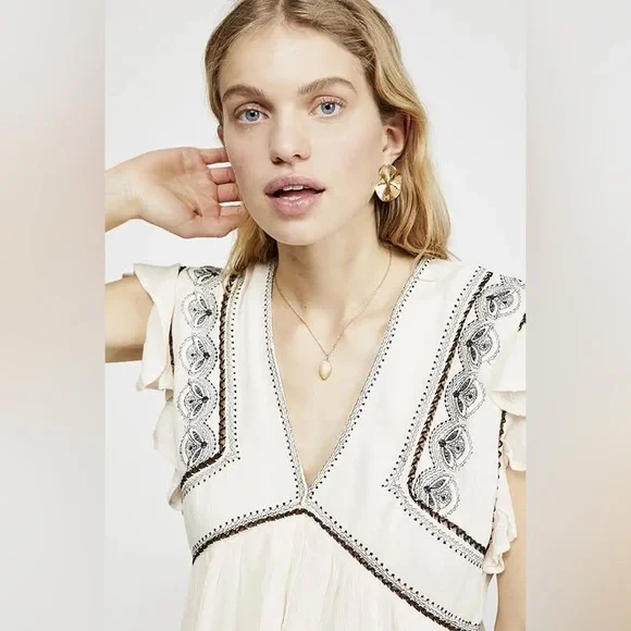 Free People| ‘Falling Water’ Embroidered Tunic - Picture 7 of 12